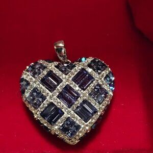 Swarovski Purple&White Crystal Pendant